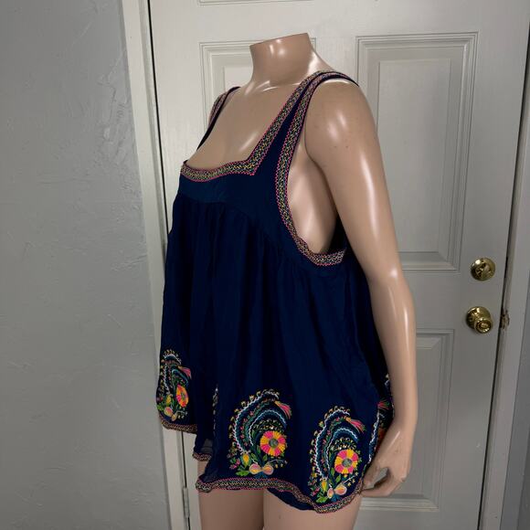 Tanvi Kedia Nyla Embroidered Shirt top 2X Plus Anthropologie Swing Tank EE10 - Picture 2 of 6
